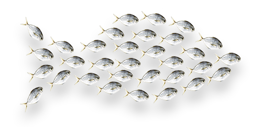 Fiskstim format som en fisk